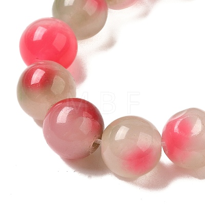 Natural Dyed White Jade Beads Strands G-M402-C04-13-1