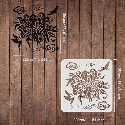 Plastic Reusable Drawing Painting Stencils Templates DIY-WH0172-547-1