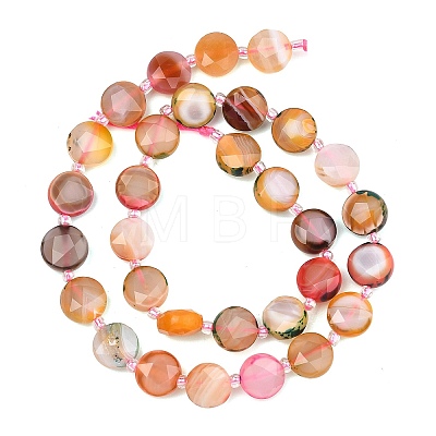 Natural Fire Crackle Agate Beads Strands G-C116-A192-01-1