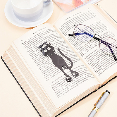 Acrylic Cat Bookmarks AJEW-WH0323-37-1