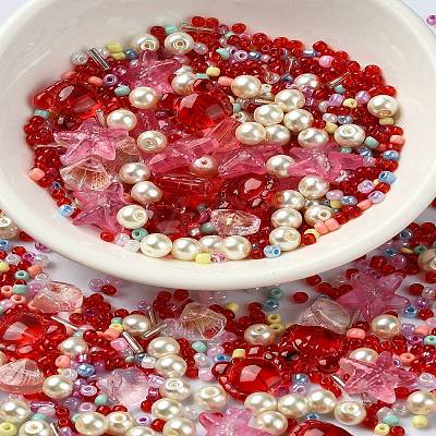 Ocean Theme Diy Painted Glass Beads DIY-YW0008-82A-1