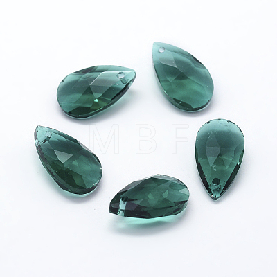 Faceted Glass Pendants GLAA-F069-S-A16-1