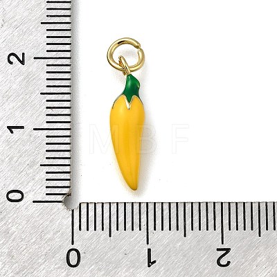 Brass Enamel Pendants KK-S515-023C-G-1