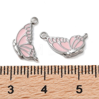 304 Stainless Steel with Enamel Charms STAS-L022-400P-05-1