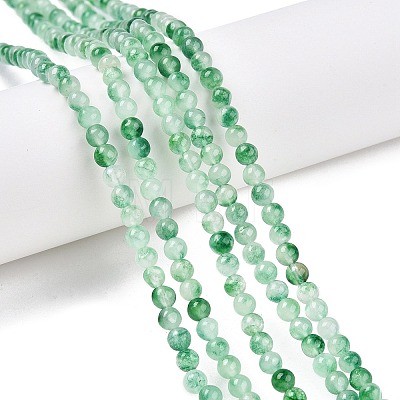 Dyed Natural White Jade Beads Strands G-T140-4mm-A06-1