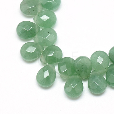 Natural Green Aventurine Gemstone Beads Strands G-T006-11-1