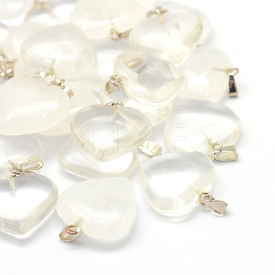 Glass Imitation Quartz Crystal Pendants GLAA-XCP0002-07-1
