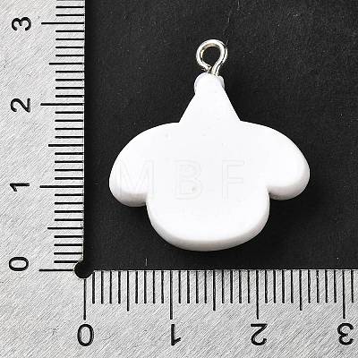 Opaque Resin Pendants RESI-V003-03B-1