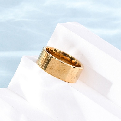 201 Stainless Steel Wide Band Finger Rings RJEW-K252-02E-G-1