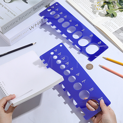 1 Set Acrylic Book Bookbinding Guide Template DIY-BC0017-25B-1