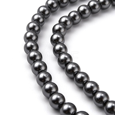 Eco-Friendly Glass Pearl Beads HY-J002-8mm-HX088-1