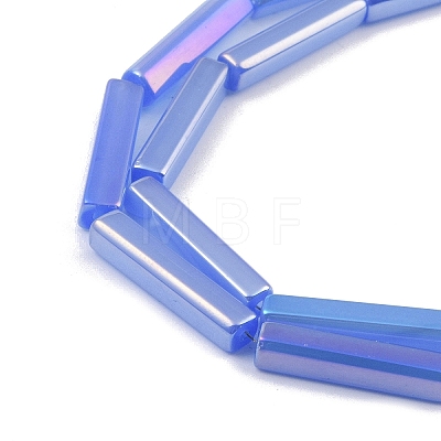 Electroplate Glass Beads Strands EGLA-Q128-11A-AB05-1