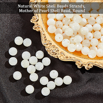Natural Trochid Shell/Trochus Shell Beads Strands SHEL-WH0001-008-1