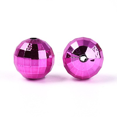 Plating Acrylic Beads PACR-TAC0005-04G-1