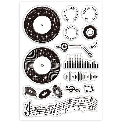 Custom Summer Theme PVC Plastic Clear Stamps DIY-WH0631-0046-1