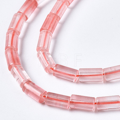 Cherry Quartz Glass Beads Strands G-S366-084-1