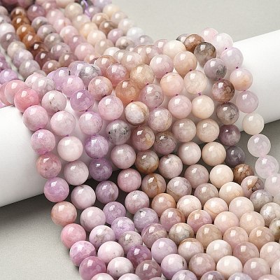 Natural Kunzite Beads Strands G-L478-11-10mm-01-1