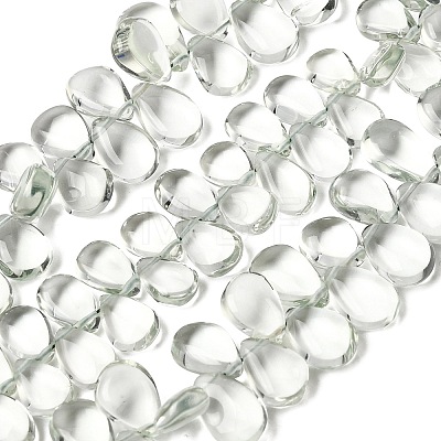 Natural Green Quartz Beads Strands G-D099-01A-1
