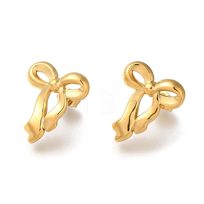 304 Stainless Steel Stud Earrings for Women EJEW-F337-01G-06-1