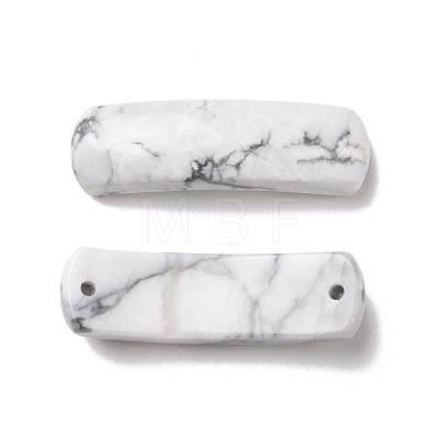 Natural Howlite Connector Charms G-D460-02M-1