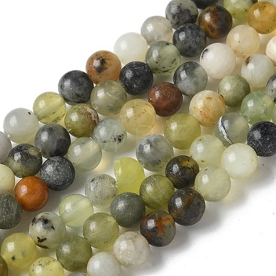 Natural New Jade Beads Strands X-G-F591-16-5MM-1
