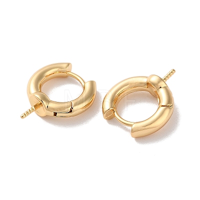 Brass Hoop Earrings Findings KK-B105-03G-01-1