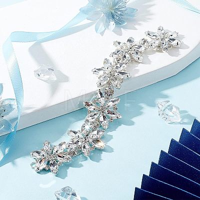 1Pc Shiny Flower Crystal Rhinestone Trim DIY-FG0003-37-1