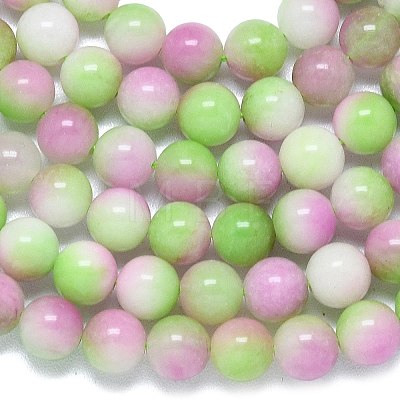 Natural Malaysia Jade Beads Strands G-B165-C08-8mm-1