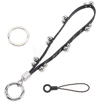 1Pc PU Leather Keychains KEYC-CL0001-65-1