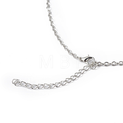 FireBrick Enamel Crucifix Cross with Plastic Teardrop Pendant Necklace & Dangle Earrings SJEW-G081-02AS-1