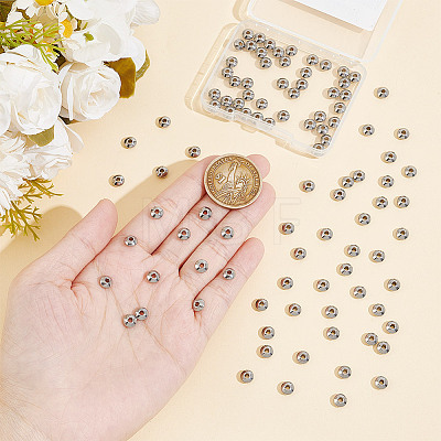 Unicraftale 100Pcs 304 Stainless Steel Spacer Beads STAS-UN0054-15-1