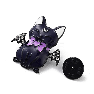 Black Alloy Brooches JEWB-C032-08C-EB-1