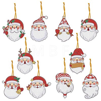 Christmas Theme DIY Diamond Painting Keychain Kit DRAW-PW0007-05C-1