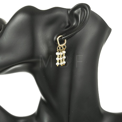Natural Freshwater Pearl Tassel Chandelier Earrings EJEW-JE07026-1