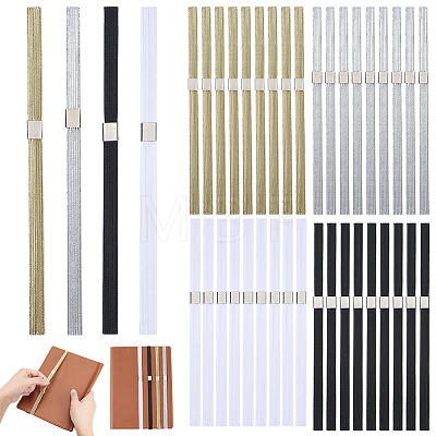 40Pcs 4 Colors Elastic Rubber Cord HJEW-PH02432-1