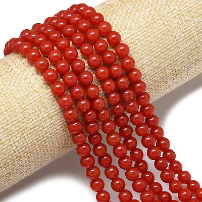 Natural Malaysia Jade Beads Strands G-B165-C10-6mm-1