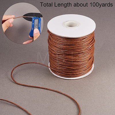   Waxed Cotton Thread Cords YC-PH0002-08-1