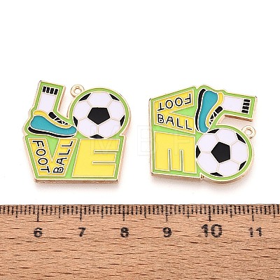 Alloy Enamel Pendants ENAM-T025-01G-16-1
