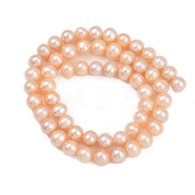 Natural Cultured Freshwater Pearl Beads Strands PEAR-I007-07X-02B-1