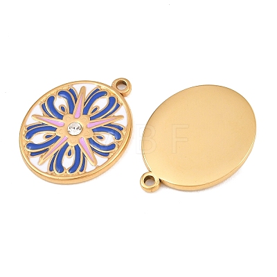 304 Stainless Steel & Enamel Pendants RB-CBA5A59-03G-05-1
