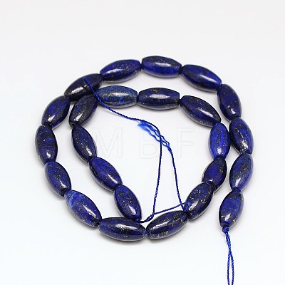 Natural Lapis Lazuli Rice Bead Strands X-G-I115-03-1