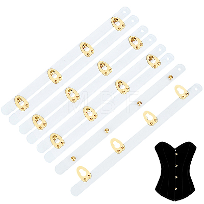 4 Pairs Stainless Steel Corset Busk DIY-BC0017-51A-1