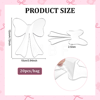 Acrylic Blank Place Cards DIY-BC0017-05A-1