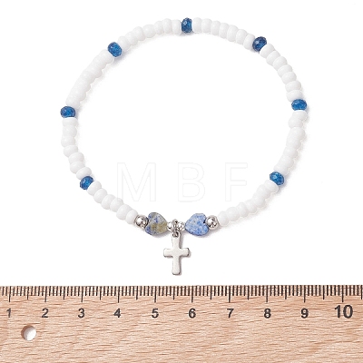 304 Stainless Steel Tiny Charm Bracelets BJEW-MZ00325-1