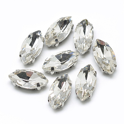 Sew on Rhinestone RGLA-T034-4x15mm-1