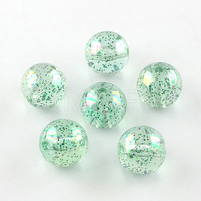 Round AB Color Transparent Acrylic Beads TACR-D005-10mm-05-1