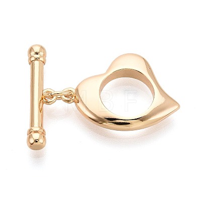 6Pcs Brass Toggle Clasps KK-T073-44G-1