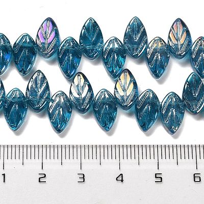Electroplate Glass Beads Strands EGLA-B004-02A-AB10-1
