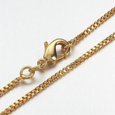 Brass Chain Necklaces MAK-F013-02G-1