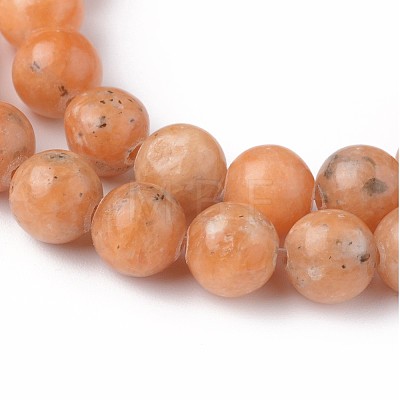 Natural Orange Quartz Beads Strands G-L528-01B-1